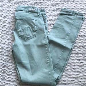 Level 99 mint green skinny jeans